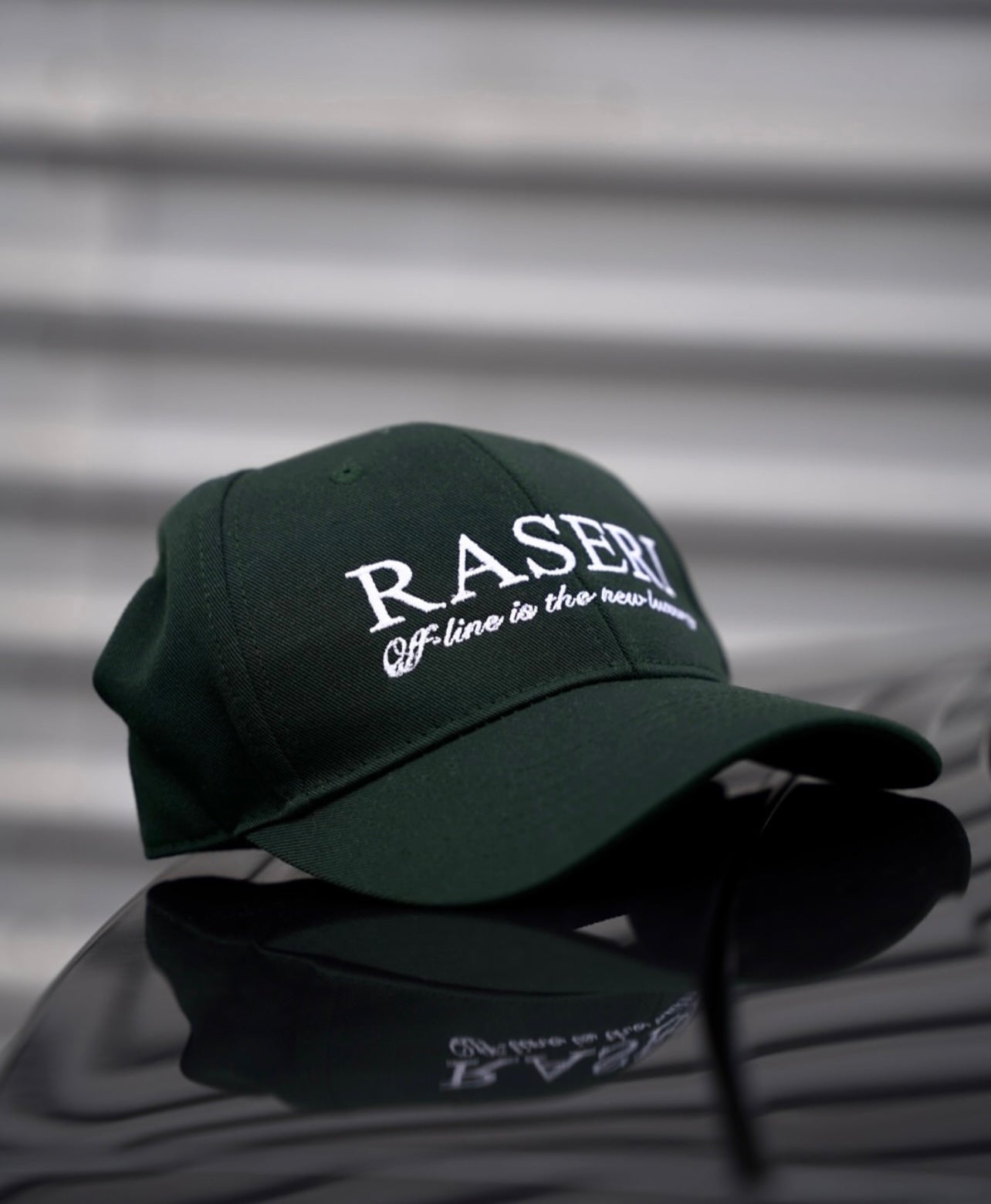 British racing green cap