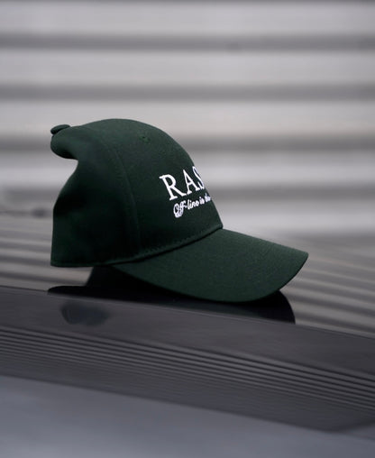 British racing green cap