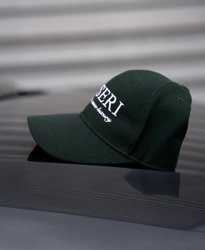 British racing green cap