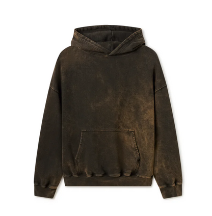 Brown Washed Hoddie
